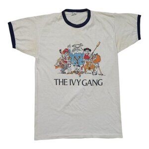 RARE Vintage 80s Champion Ivy Gang T Shirt Mens Medium Harvard Princeton Cornell